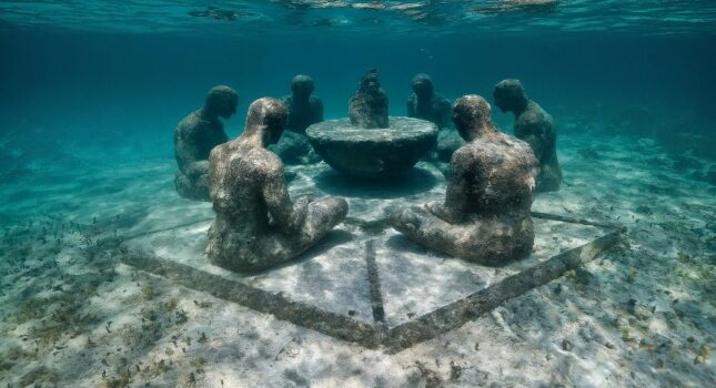 پارک مجسمه‌ های زیر آب مولینر؛ تجربه شگفت‌ انگیز و منحصر به فرد دریایی